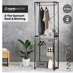2 Tier Clothes Rack & Shelf