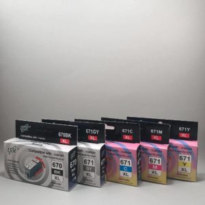 ESSE Compatible Ink Cartridge Canon 670BK XL/671GY,CMY XL