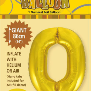 Foil Number Balloon (Gold)
