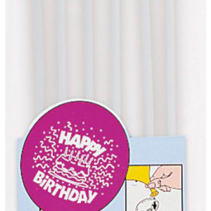 Balloon Sticks and Cups White