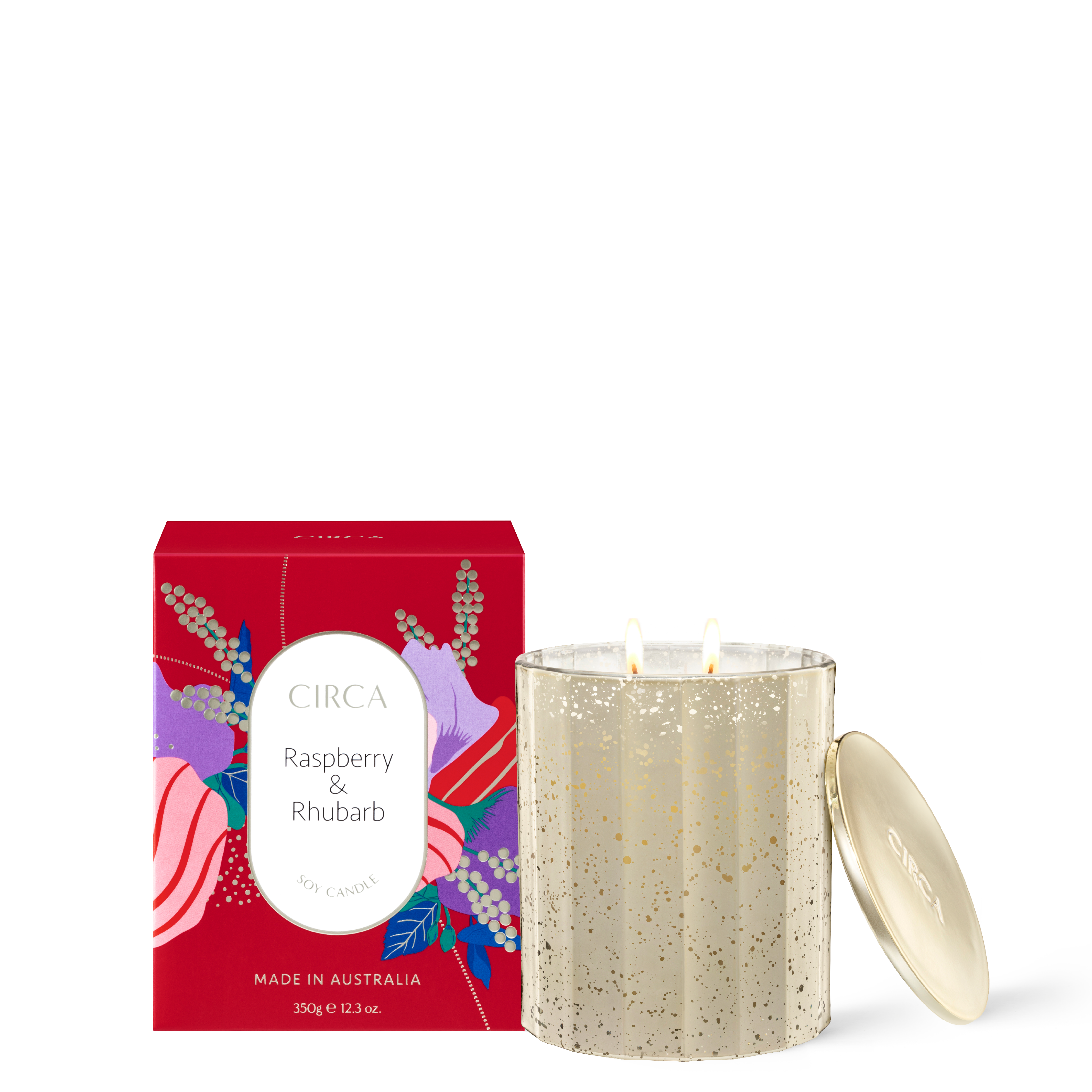 Circa Christmas Raspberry & Rhubarb Candle
