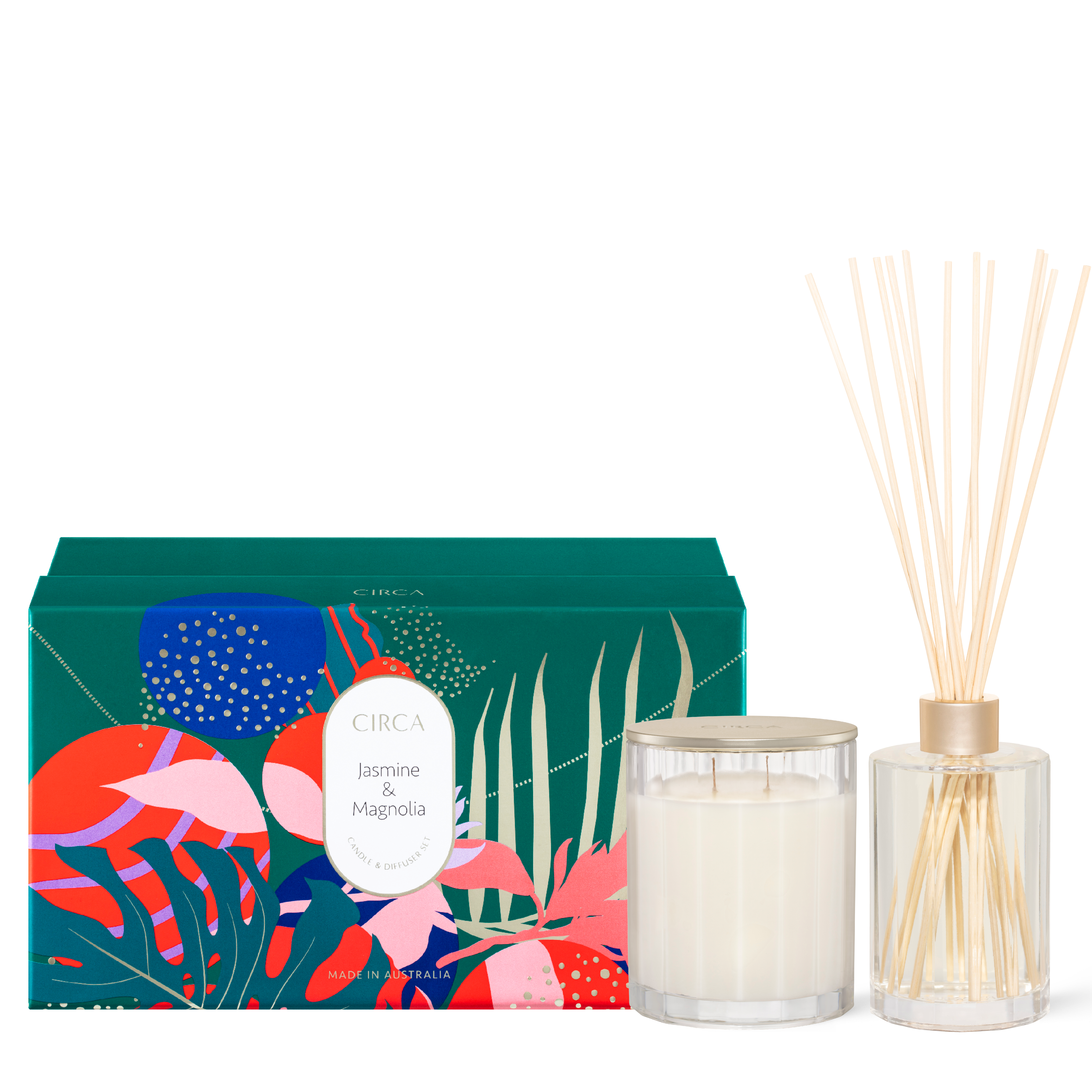 Circa Christmas Jasmine & Magnolia Candle & Diffuser Gift Set